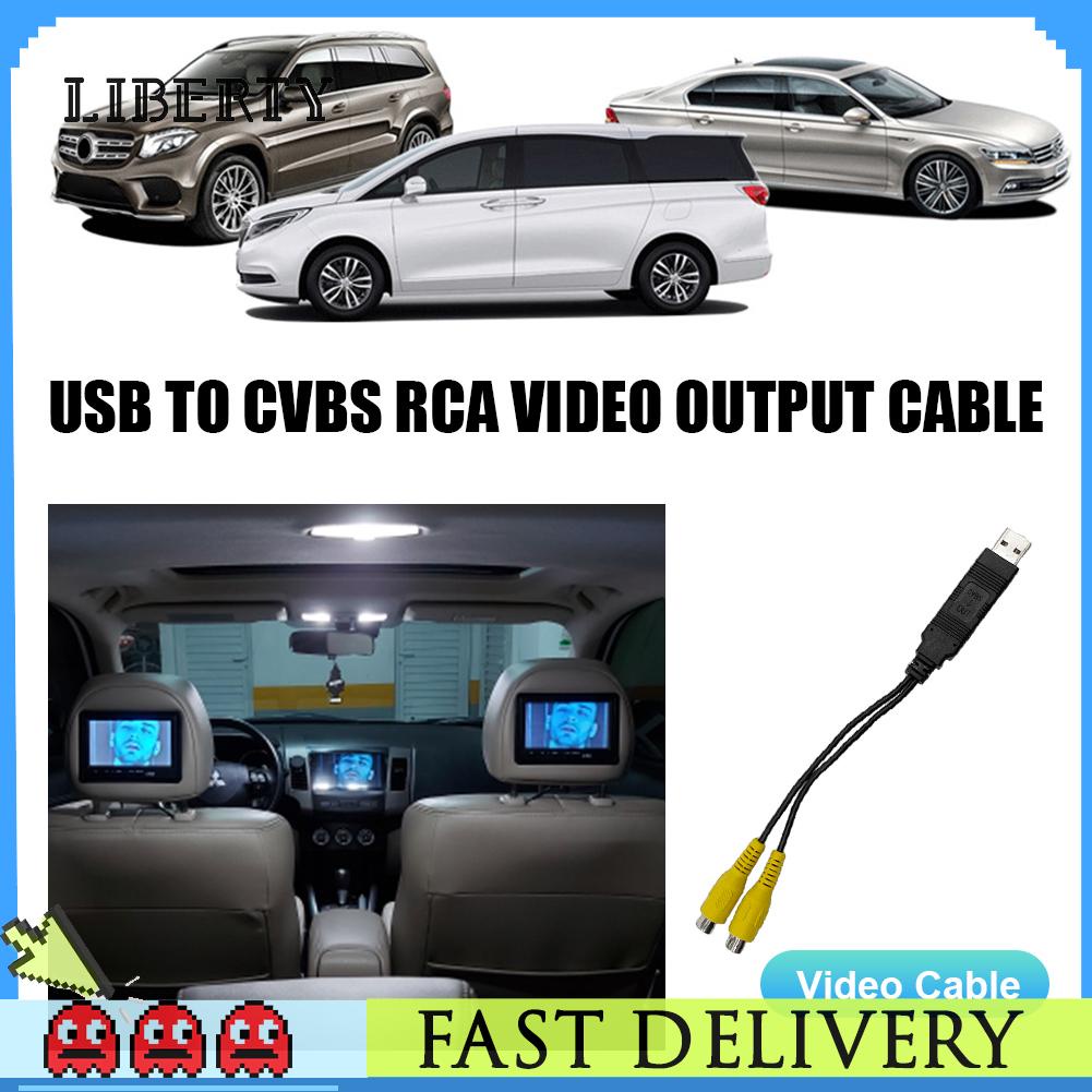 Cáp Chuyển Đổi usb Sang Vga video rca 2 cvbs usb Sang rca Cho Xe Hơi