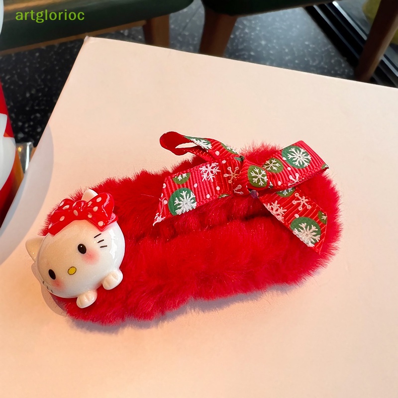 Art Kẹp Tóc Hình Nơ Phong Cách Giáng Sinh sanrio kawaii bb kuromi hellokitty melody cinnamoroll vn