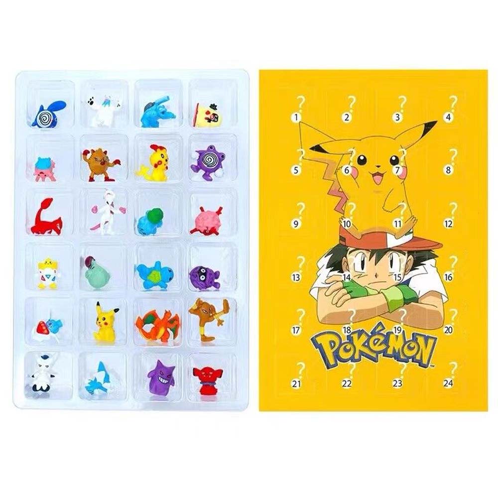 2023 Pokemon Christmas Advent Calendar 24pcs Pikachu Anime Action Figures Children Toys for Boys Girls New Years