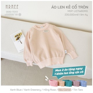 Hrnee - Áo len cừu hrnee thu đông cho bé