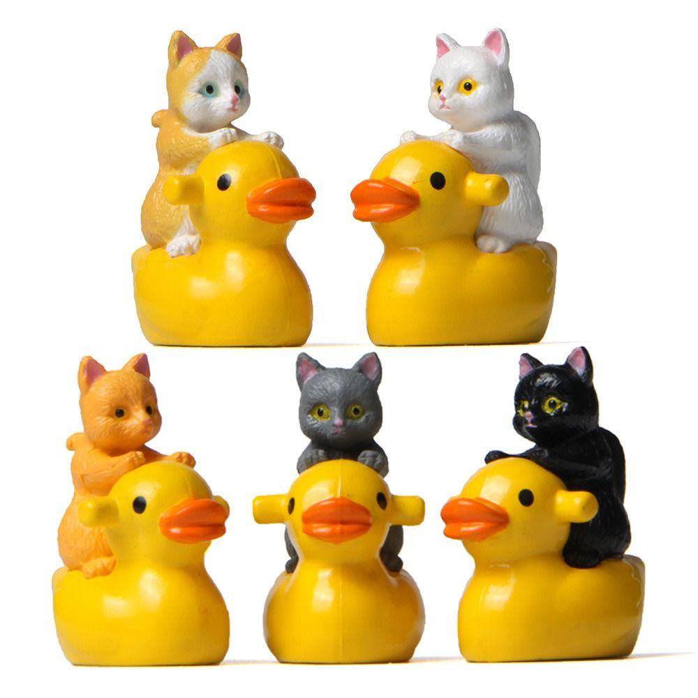 Mmluck Tượng Vịt / Mèo / Vịt Vàng mini Bằng pvc Trang Trí Xe Hơi