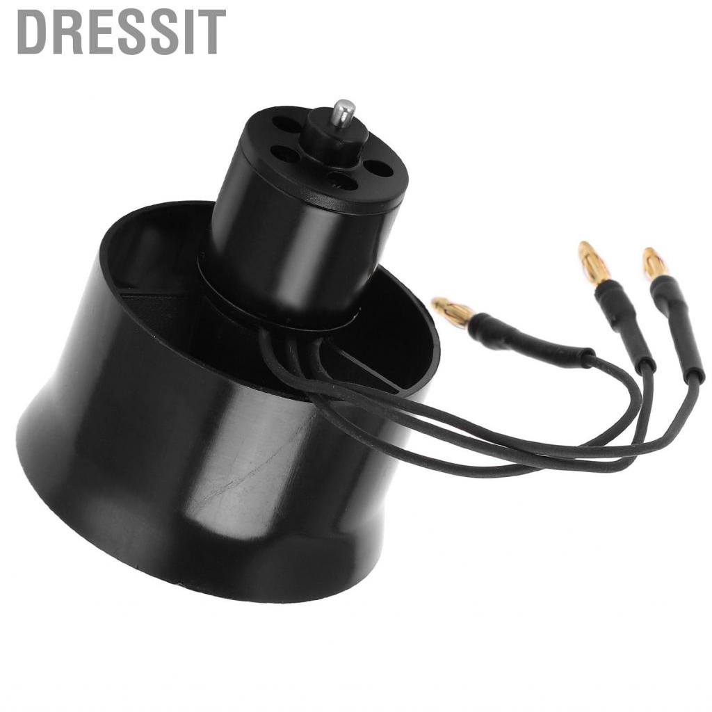 Dressit 7000KV Motor with 6 Blades  30mm EDF Ducted Fan Long Service Life and Better Work Efficiency for RC Airplane