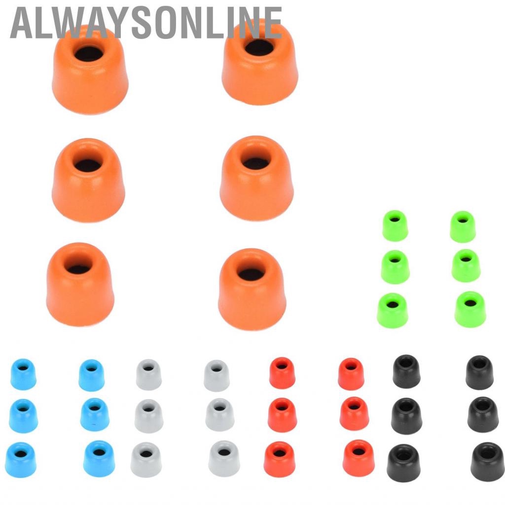Alwaysonline Replacement Eartips  Reusable  Tips Memory Foam for 4.3mm‑6.0 Mm Earphones