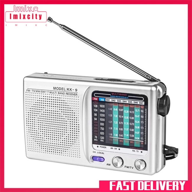 Imixcity Đài radio kk9 Sử Dụng Pin am fm Bền Lâu