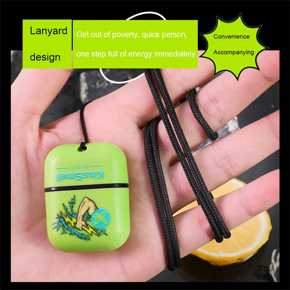 Son Môi kisssmell herbal Hai Lỗ Làm Mới Năng Lượng Mặt Trời Hai Lỗ inhaler