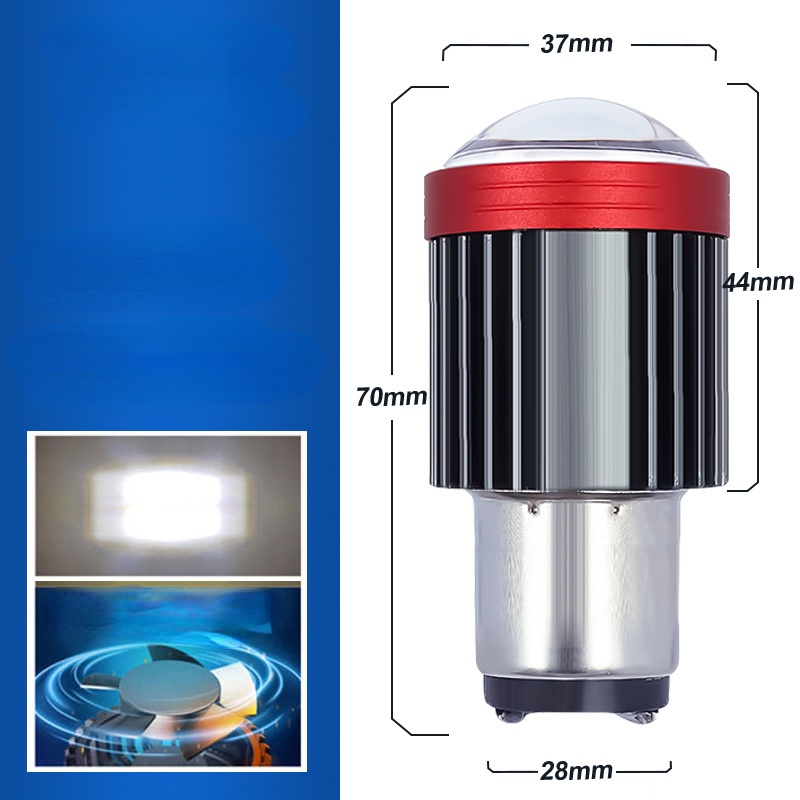 Đèn Pha led h4 ba20d h4 Ánh Sáng Trắng / Vàng Chuyên Dụng Cho Xe Mô Tô