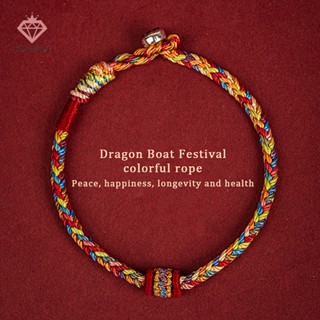 Vòng Tay Dây Bện Nhiều Màu Sắc May Mắn Cho Nam Và Nữ Mới