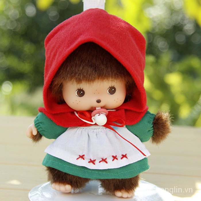 Mongolian monkey Qiqi plush small monkey 15cm kindergarten Mongolian Qiqi plush toy doll Doll Doll
