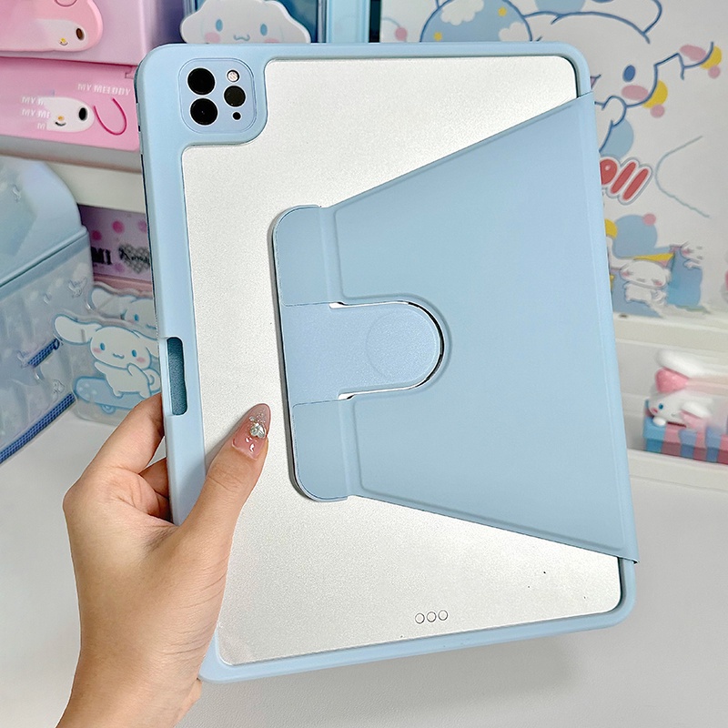360°Ốp Máy Tính Bảng Bằng acrylic Có Giá Đỡ Xoay Được Cho ipad air 5 4 pro 11 10th 10.9 air 3 10.5 air 2 1 10.2 pro 9.7 mini 6 2023