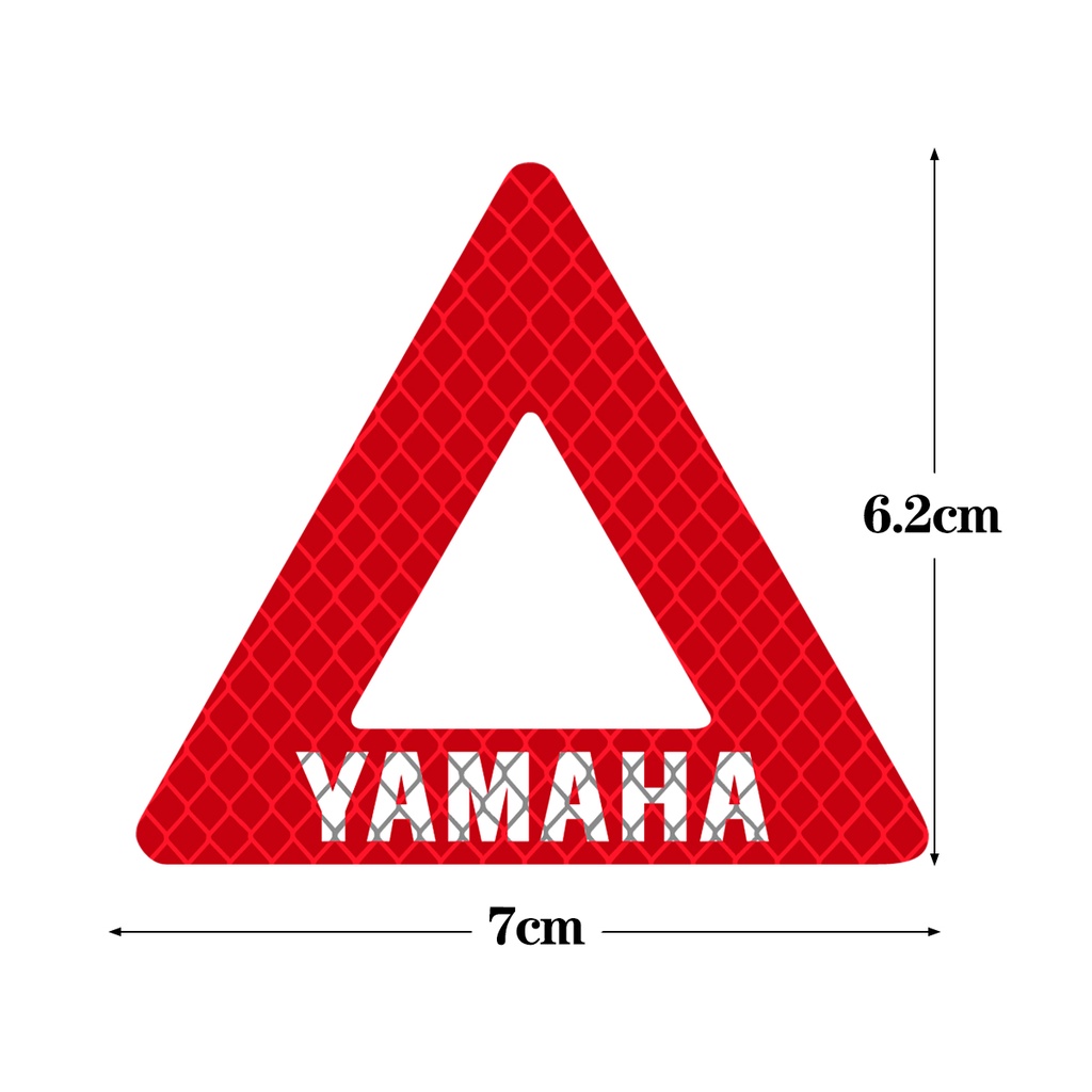 Nhãn Dán Cảnh Báo Tốc Độ Cao Hình Tam Giác 3d Phản Quang Thông Dụng Cho Xe Mô Tô gsx adv150 benelli honda namx