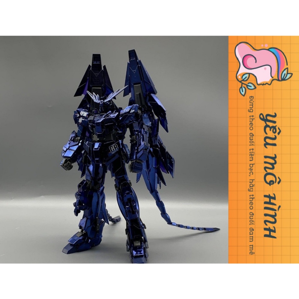 Gundam MG Unicorn Phenex Narrative Black Ver. + MG Phenex Shield Tails Parts Tặng kèm Decal nườcTặng ô