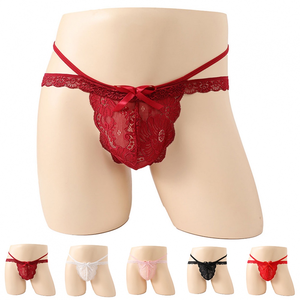 Sissy Quần Lót Ren Lọt Khe Gợi Cảm Cho Nam