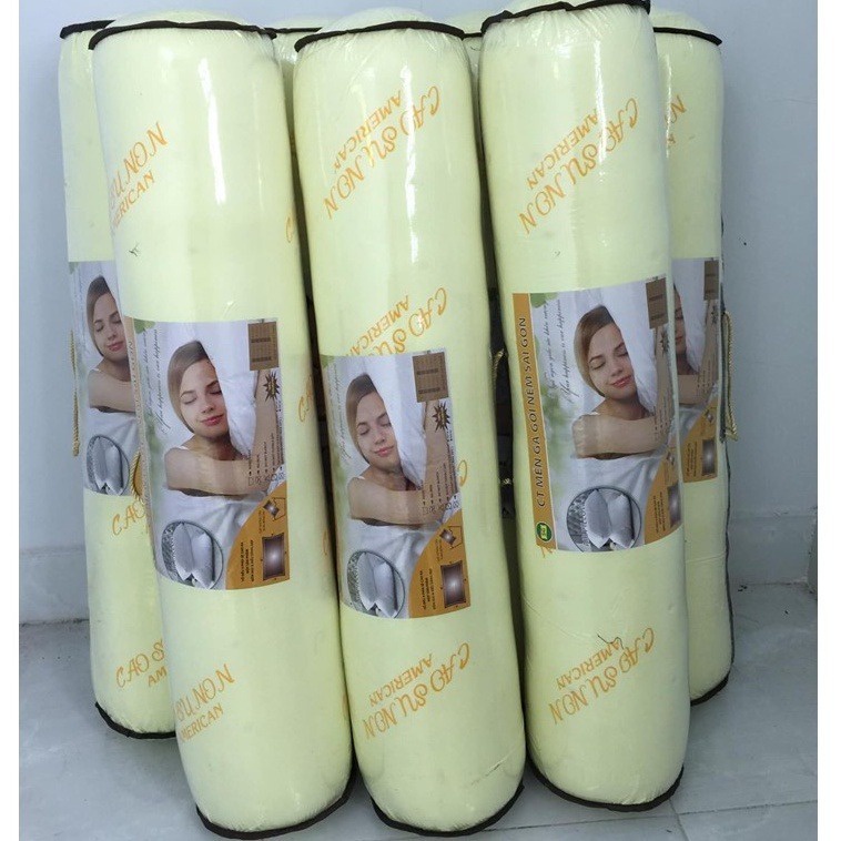 Ruột Gối Ôm Cao Su Non America kích thước 25cmx100cm - gối nằm cao su - gối ôm cao su
