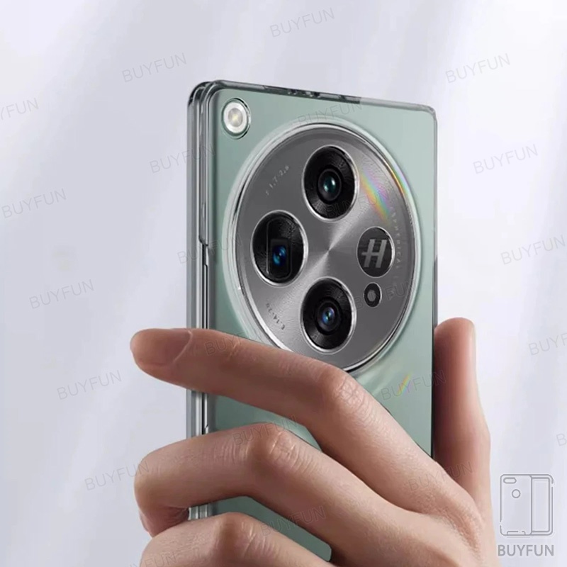 Transparent Phone Case Luxury Fashion Simple Solid Case for OPPO Find N3 5G 7.82" Shockproof Clear shell