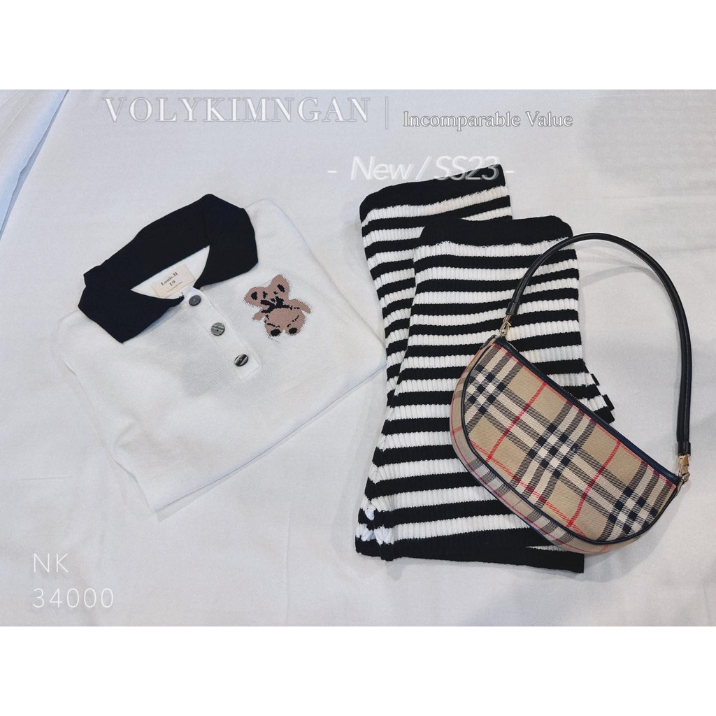 Set mon.tergi gấu short sọc louis.h