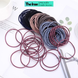 Dây buộc tóc hàn quốc THE INSE thun cột tóc cao mẫu mới hot trend scrunchie tạo kiểu điểm nhấn CE082