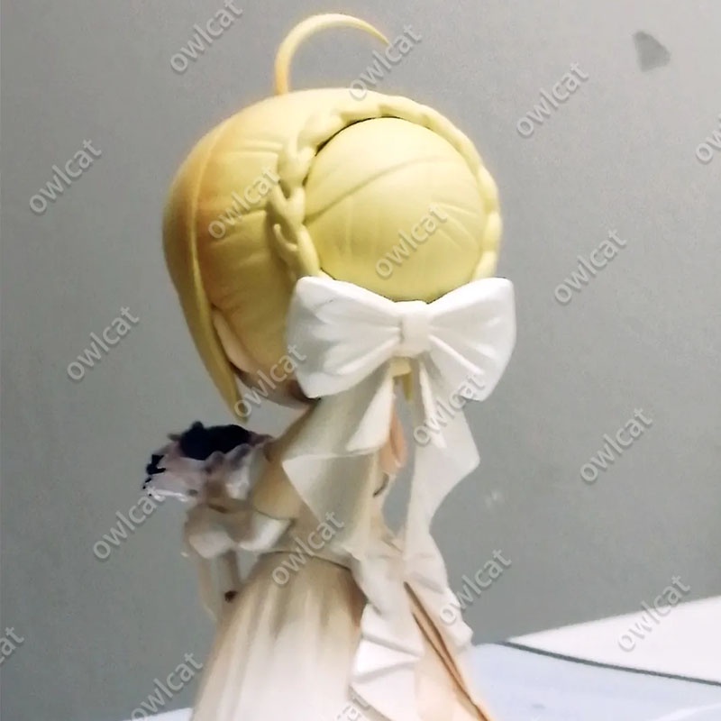 Mô Hình Nhân Vật Saber Altria Pendragon  10cm Wedding Dress Fate Stay Night Heaven's Feel Seber Fate Grand Order FGO Excalibur Blonde PVC Figure Packed in Box GSC