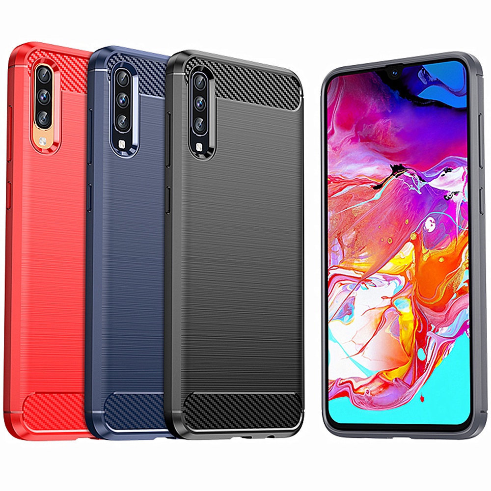 Ốp Lưng Samsung A70 Sợi Carbon Cao cấp Mềm Ốp Điện Thoại Samsung Galaxy A70