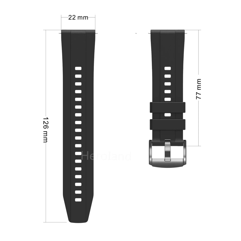 Dây Đeo Đồng Hồ 22mm Bằng Silicon Kích Thước 4 46mm Chuyên Dụng Cho huawei gt4 46mm Ốp