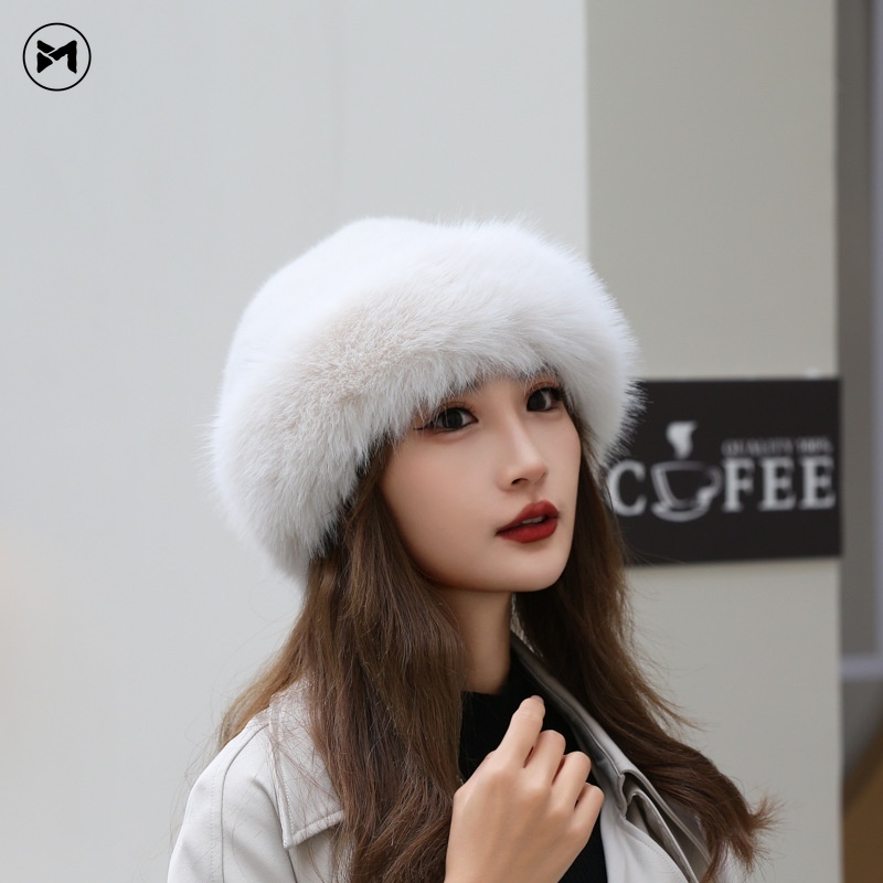 Nón beret Giả Lông Thú Dày Dặn Ấm Áp Thời Trang Mới Năm 2023