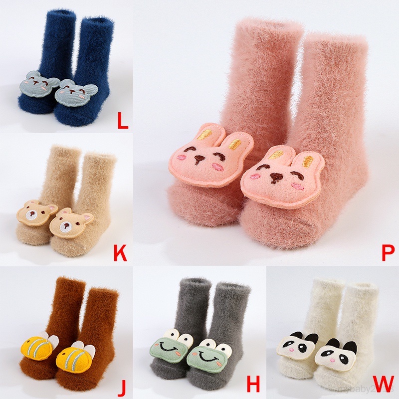 Vớ cotton Dài Chống Trượt Mềm Mại In Họa Tiết Hoạt Hình Dễ Thương Cho Bé Trai Và Gái Sơ Sinh