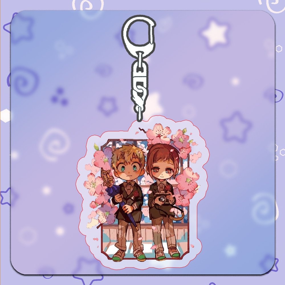 Móc khóa Toilet-bound Jibaku Shounen Hanako-kun Ác quỷ trong nhà xí ver Couple mica chibi arcylic anime tiện lợi