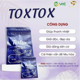 Gói TOX TOX 1 gói 7 viên chính hãng VIC KẸO DỨA giảm cân hiệu quả