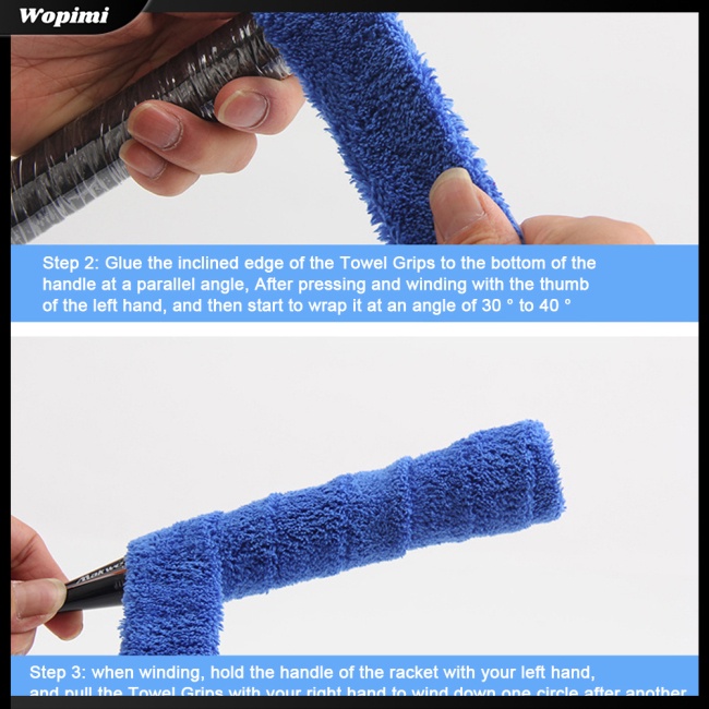 Mf Băng Quấn Tay Cầm Vợt Cầu Lông / tennis Thấm Hút Mồ Hôi Chống Trượt