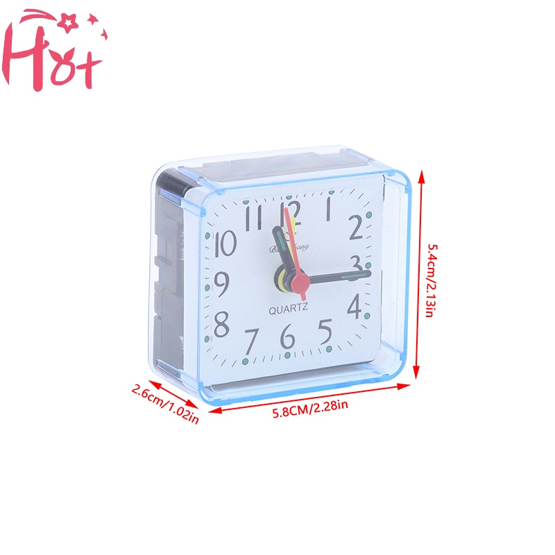 Jr 1 Đồng Hồ Báo Thức Để Bàn mini Hình Vuông Dùng Trang Trí Phòng Ngủ / Học
