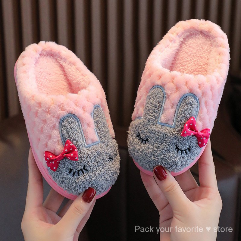 Dép cotton Đi Trong Nhà Đế Mềm Giữ Ấm Mùa Hè Cho Bé m8qq