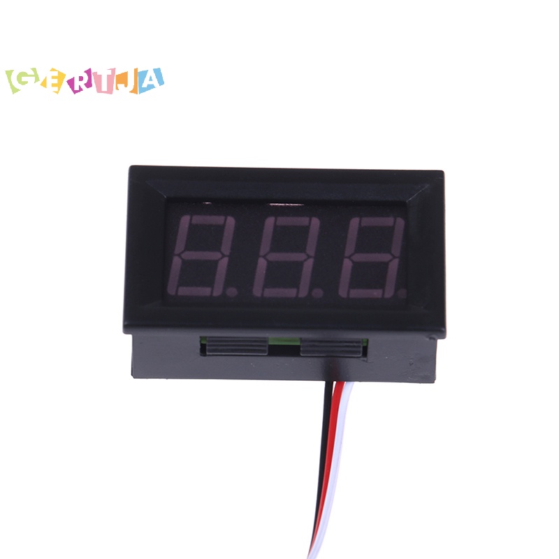 Vôn Kế Kỹ Thuật Số dc 0-30v 3 Dây Màn Hình led Cho Xe Hơi Động Cơ