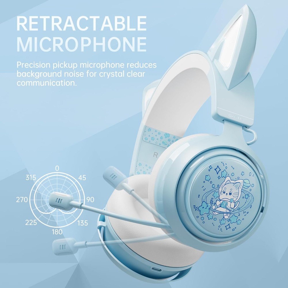Tai Nghe Chụp Tai somic gs510 rgb 2.4g / bluetooth Không Dây / Dây Cho ps5, ps4 pc Kèm mic 7.1 Điện Thoại