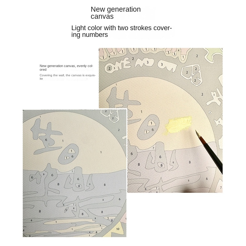 Bộ 3 Bức Tranh Sơn Dầu Phong Cảnh Dùng Để Trang Trí Phòng Khách diy 7