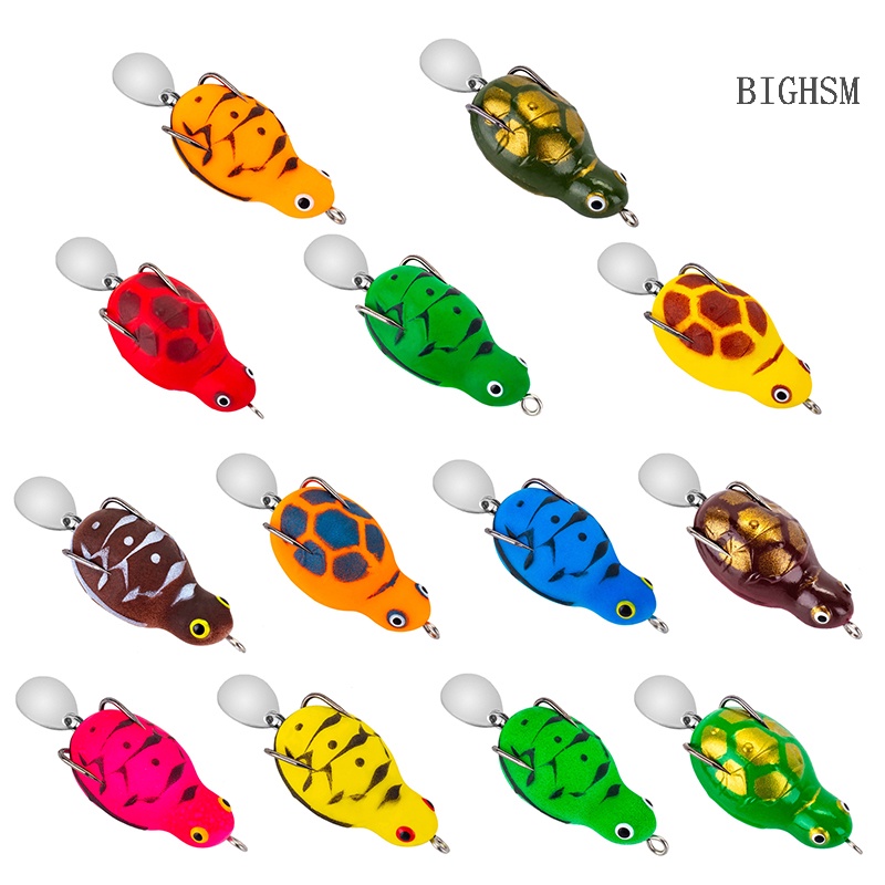 Mồi Câu Cá Giả Hình Ếch / Rùa Bằng Nhựa Mềm 4.5cm / 7.5g skk