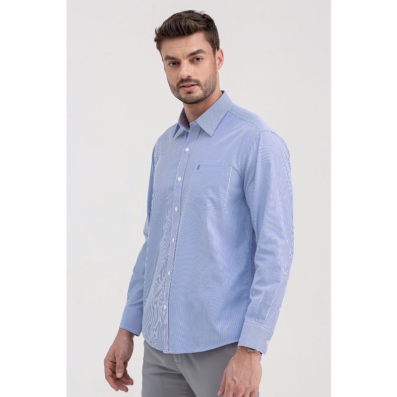 Áo sơ mi nam tay dài họa tiết kẻ sọc , thời thượng, lịch lãm, chỉn chu John Henry - WS21SS64C-LD