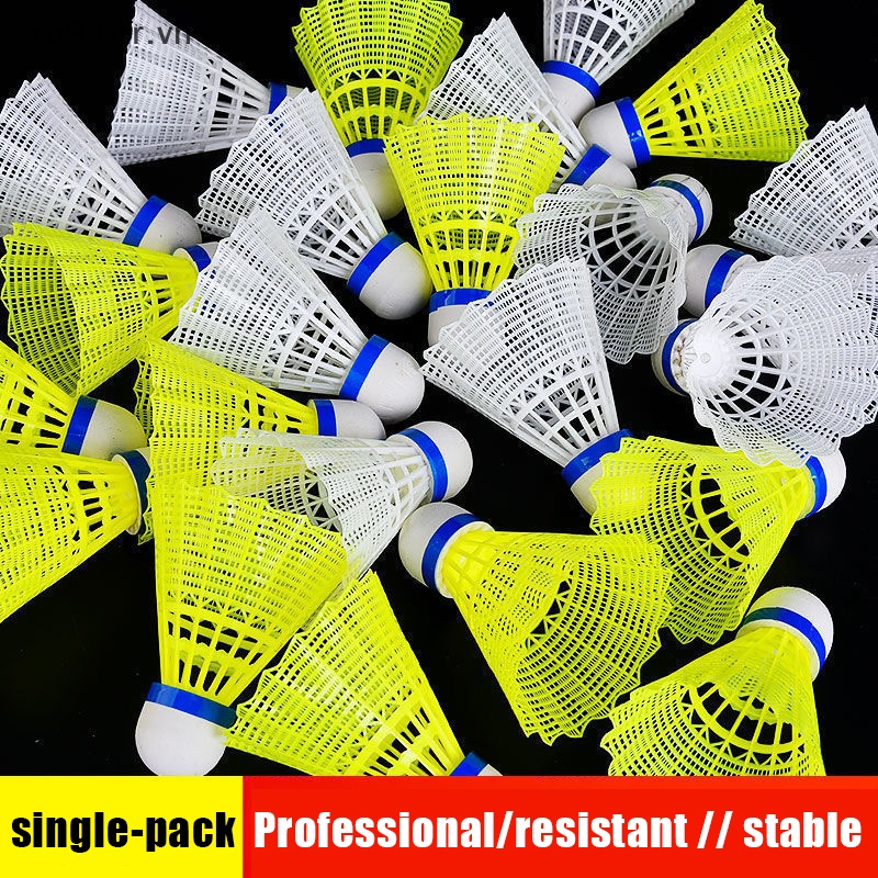 Xoitr 1 Quả Cầu Lông Bằng Nhựa nylon Bền Màu Vàng Trắng vn