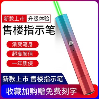 Bút Chiếu Tia laser Ánh Sáng Xanh Lá Có Thể Sạc Lại Công Suất Cao Cho studio☆1104