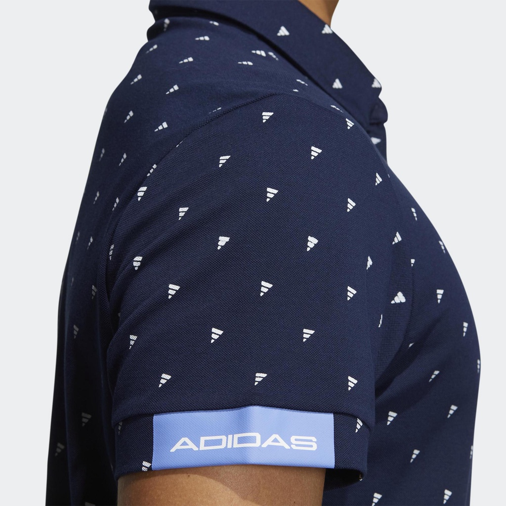 Adidas Đánh gôn Áo Polo Monogram Badge of Sport AEROREADY Nam Màu xanh da trời HT6839