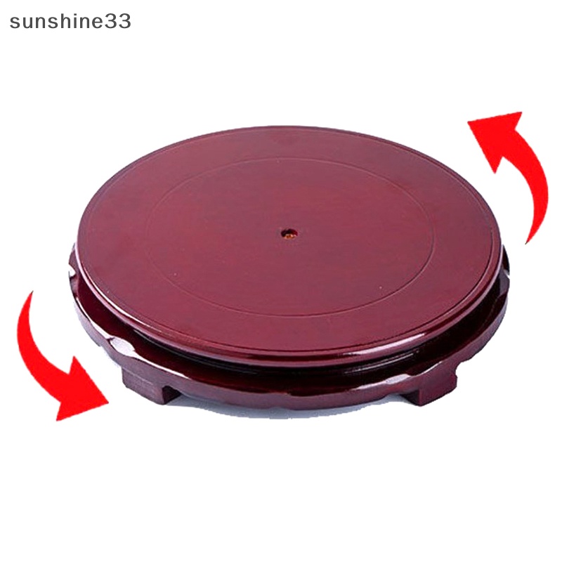 Su Đế Gỗ Tròn Trơn Cổ Điển Trưng Bày Bình Trà Trang Trí Nhà Cửa