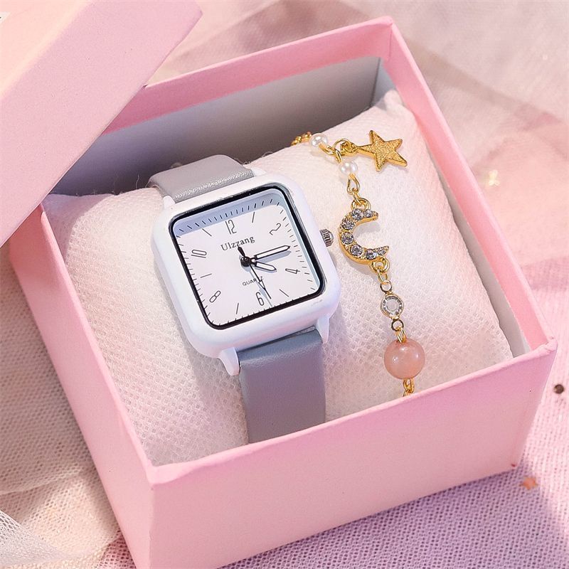 Bộ Quà Tặng Đồng Hồ Đeo Tay niche Phong Cách Hàn Quốc Tươi Mới Cao Cấp Giá Trị Phong Cách ins Cho Nữ Sinh