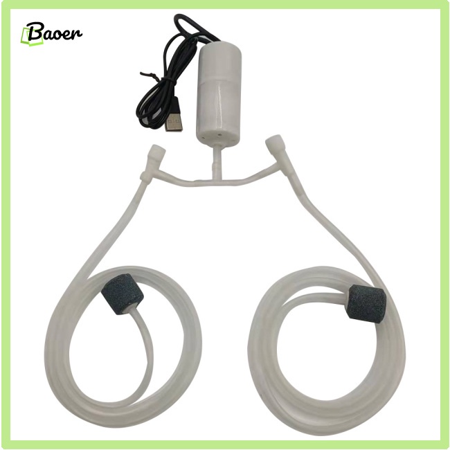 Máy Bơm Oxy mini 100% Chính Hãng Sạc usb Không Gây Tiếng Ồn Cho Bể Cá