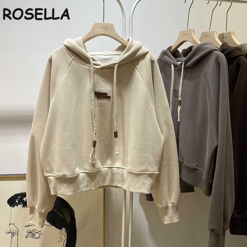 Rosella Áo Khoác hoodie áo khoác nữ zip hoodie INS unique comfortable chic WWY23B0PFN 46Z231117