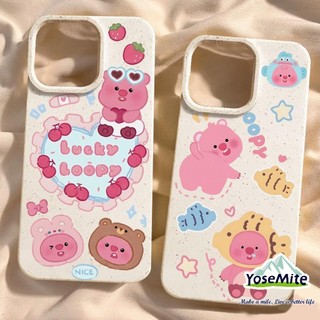 Cho realme loopy Vỏ iPhone Màu Trắng Thân Thiện Với Môi Trường Vỏ Mềm Bảo Vệ Camera Chống Sốc Dễ Thương Cutoon Bee Bandana Hải Ly Tương Thích Với c35 c31 c3 c25 c21 c30 c20 c17 c15 c12 c11 gt realme 5 6 ốp rơm lúa mì Phân hủy sinh học