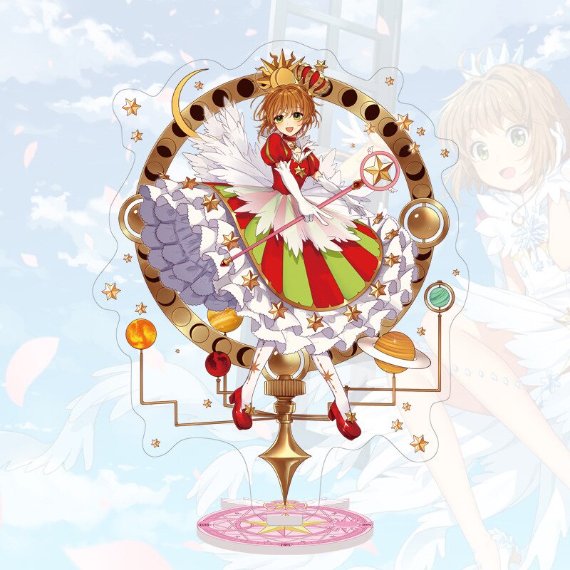 Mô hình Standee Thủ lĩnh thẻ bài Anime Cardcaptor Sakura Lisaoran Sakura Touya Yukito in hình các nhân vật dễ thương