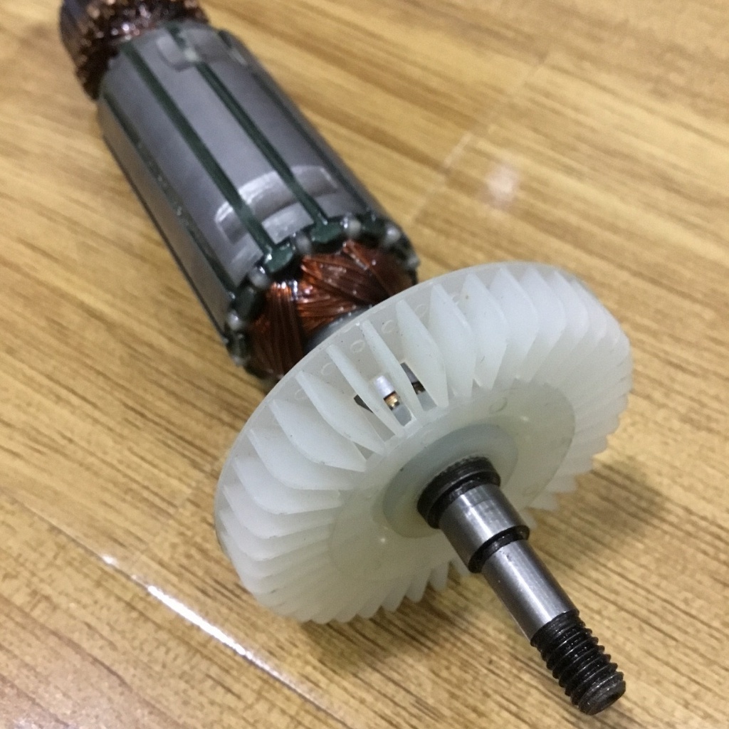 Rotor máy mài CROWN CT13322, CT3005 | Thân 29mm Dài 162mm | Dây đồng 100% - Tặng chổi than