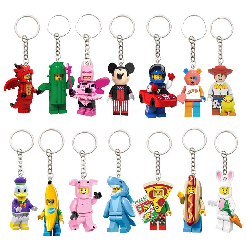 Móc Khóa Hình lego Hình Cá Mập Dễ Thương