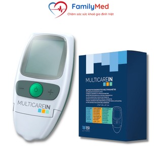 Máy đo đường huyết và mỡ máu Cholesterol,Triglyceride 3 trong 1 BSI MultiCareIn đo không gây đau FamilyMed