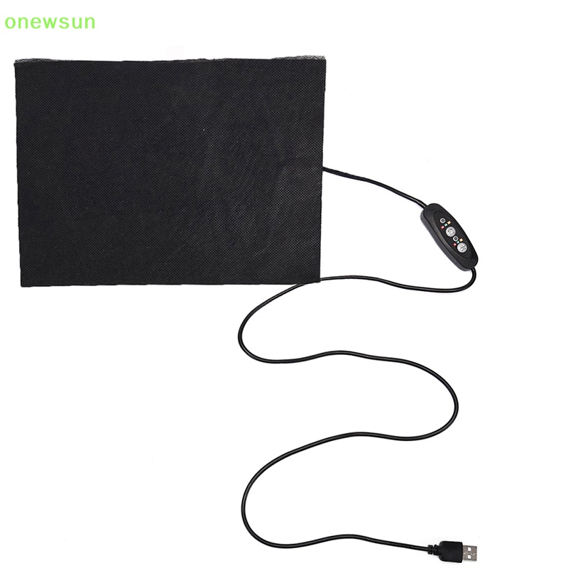 Bộ 3 Miếng Đệm Làm Ấm Kiểm Soát Nhiệt Độ Bằng Sợi carbon Có Cổng usb Mới diy