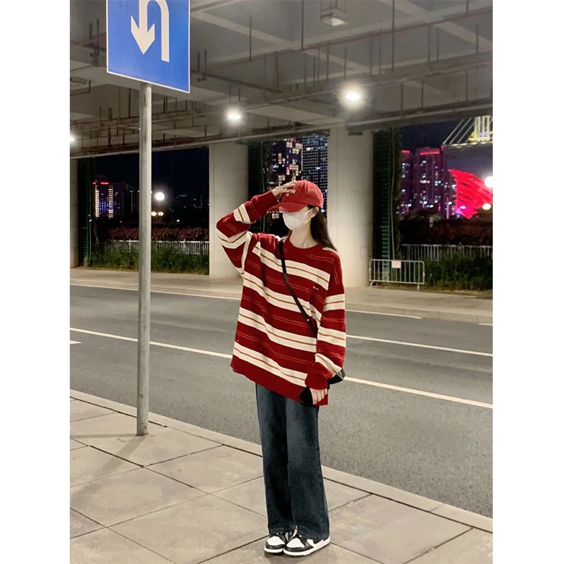 Áo Len ÁO Sweater DáNg RộNg Phong CáCh HàN QuốC ThờI Trang Thu ĐôNg Cho Nữ