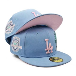Mũ Lưỡi Trai Phẳng Thêu Chữ los angeles dodgers la Thời Trang hip hop Có Thể Điều Chỉnh Cho Nam Và Nữ